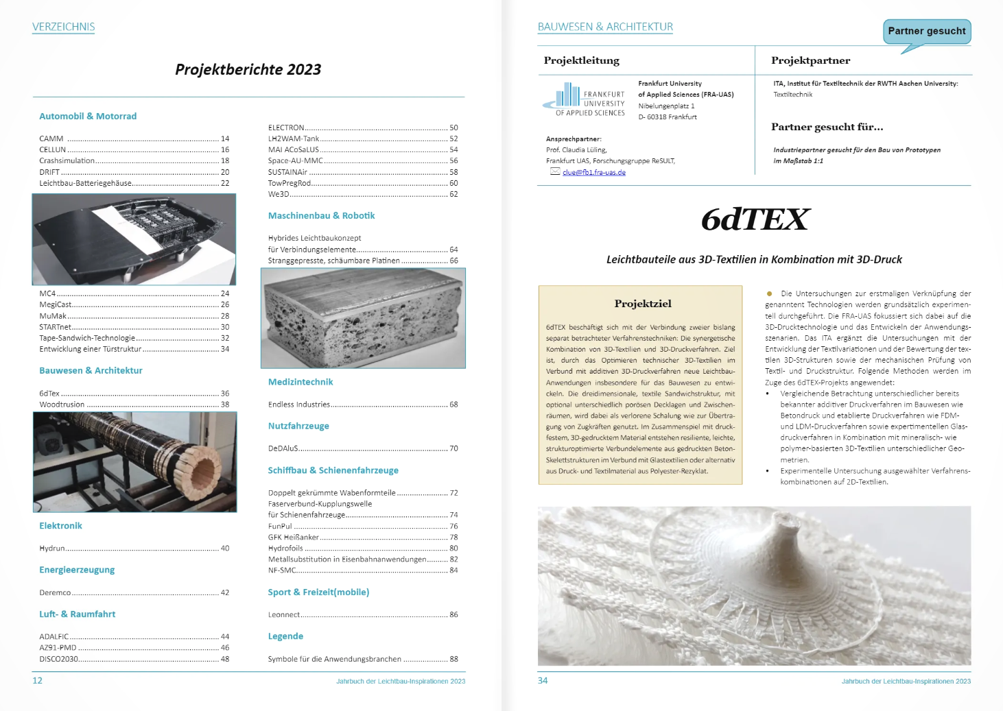 Screenshot Leichtbauinspirationen Jahrbuch 2023